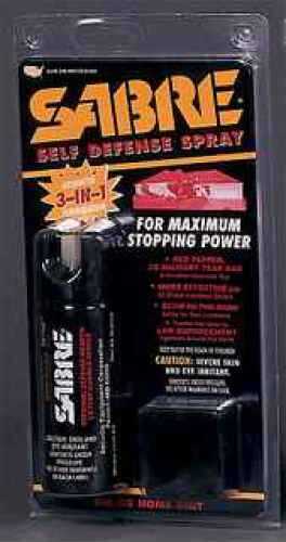 Sabre Pepper Spray Home Unit 2.5oz Red CS Tear Gas & UV Dye HM-80